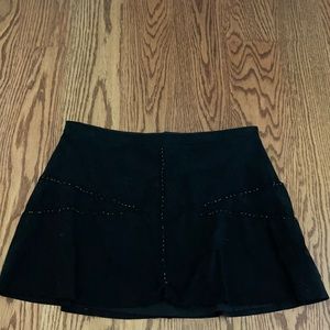 ZARA Faux Suede Studded Skirt
